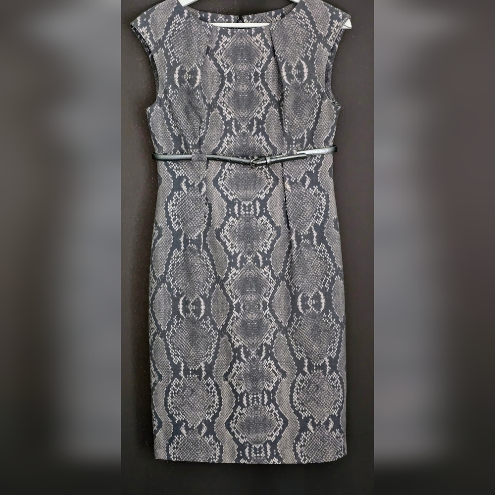 Calvin Klein Gray Strapless Sheath Dress